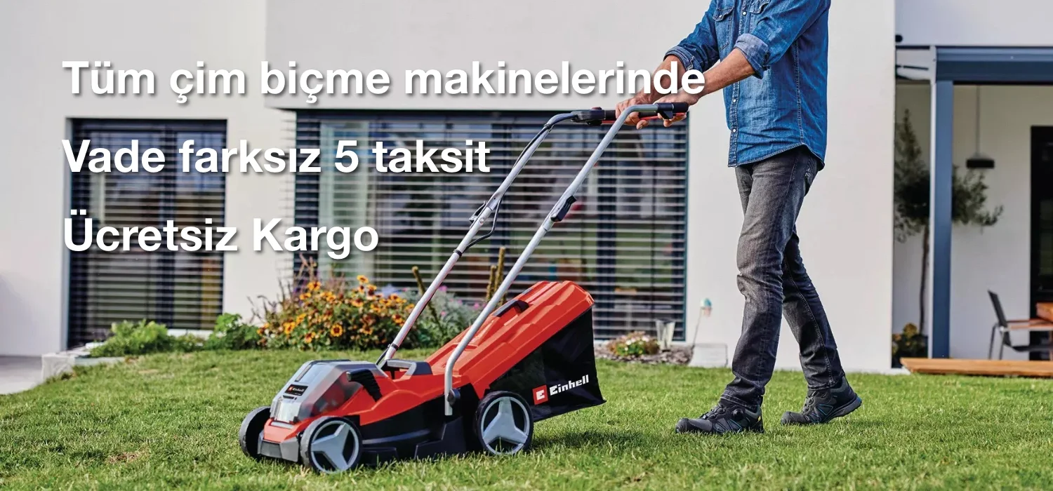 Tüm çim biçme makinelerinde