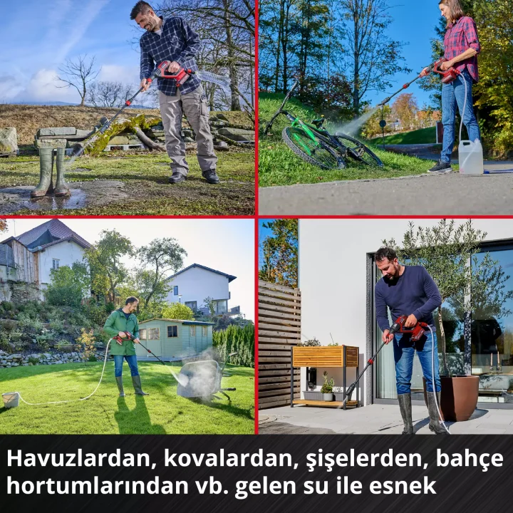 Einhell HYPRESSO 18/24-1 Akülü Basınçlı Yıkama Tabancası 24 bar