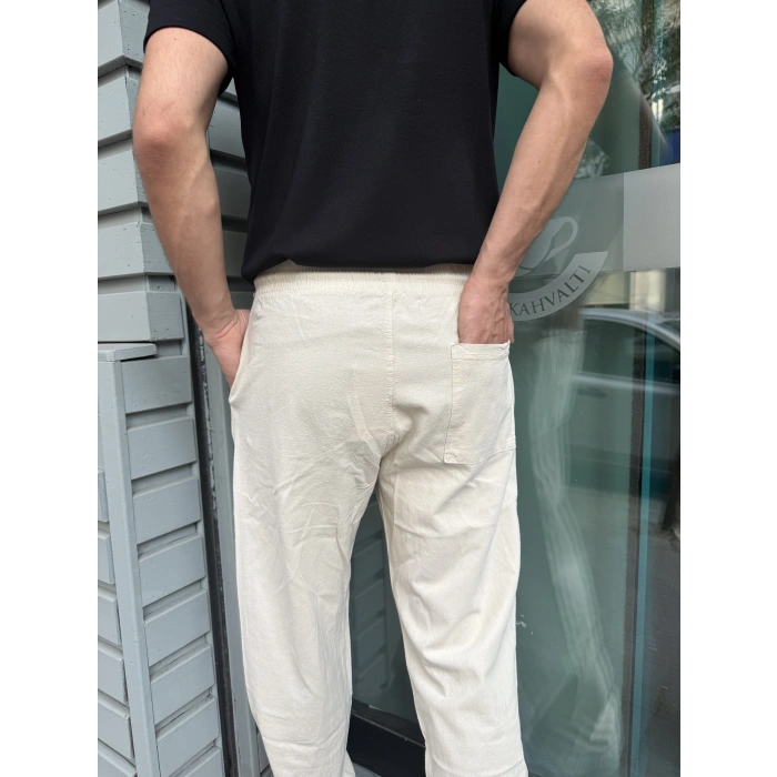 Baggy Keten Basic Pantolon