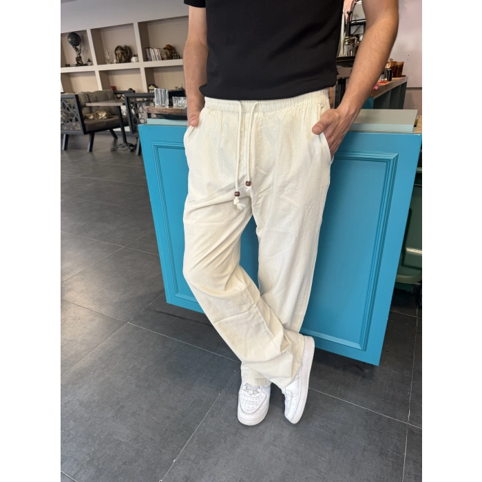 Baggy Keten Basic Pantolon