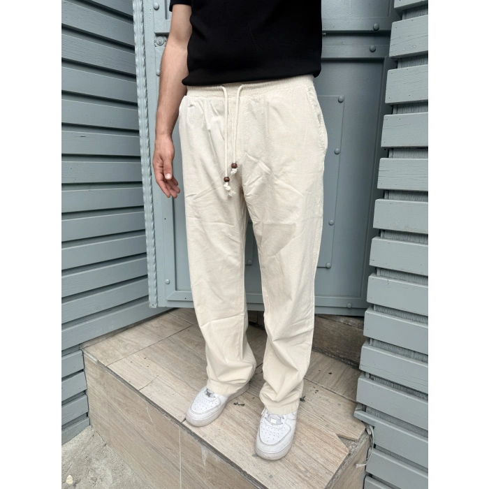 Baggy Keten Basic Pantolon