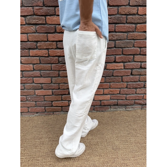 Bel Lastik Basic Mrd Keten Pantolon