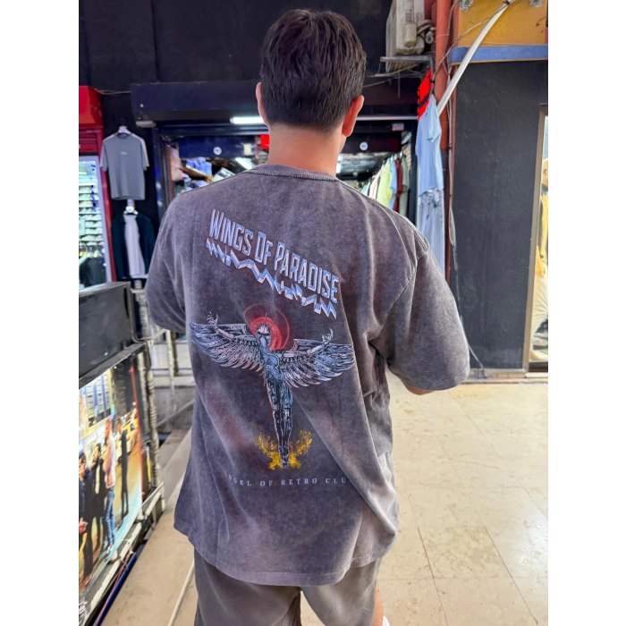 Paradise Sırt Baskı Oversize Tshirt