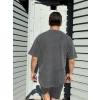 Fıtted Baskı Detay Unisex Tshirt