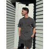 Fıtted Baskı Detay Unisex Tshirt