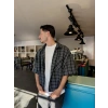 Kısa Kol Retro Unisex Gömlek