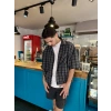 Kısa Kol Retro Unisex Gömlek