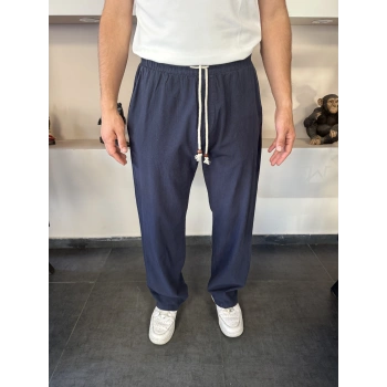 Baggy Keten Basic Pantolon