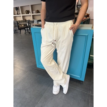 Baggy Keten Basic Pantolon