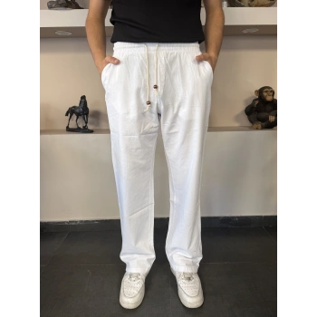 Baggy Keten Basic Pantolon