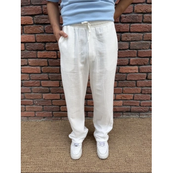 Bel Lastik Basic Mrd Keten Pantolon