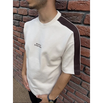 Black İs Baskı Detay Tshirt