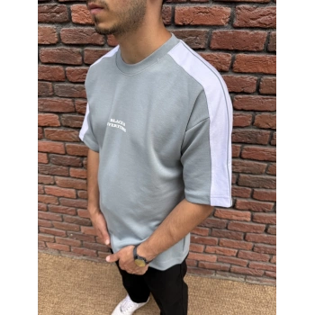 Black İs Baskı Detay Tshirt