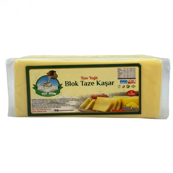1 Kg Blok Kaşar Peyniri