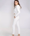 Bel Lastikli Şardonlu İkili Takım-BEYAZ