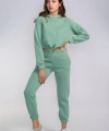Bel Lastikli Şardonlu İkili Takım-MİNT YEŞİLİ