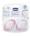 Chicco Emzik Physio Pembe Silikon 4m+ 2li