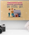 Romantik Tasarımlı Mini Kanvas Tablo - No8
