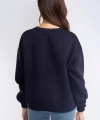 Şardonlu Sweatshirt-LACİVERT