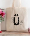 Ü Harfi Tasarımlı Alışveriş Plaj Bez Çanta