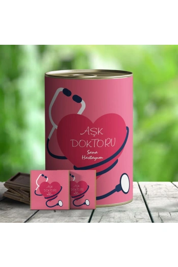 Aşk Doktoru Temalı Hediye Çikolata Konservesi