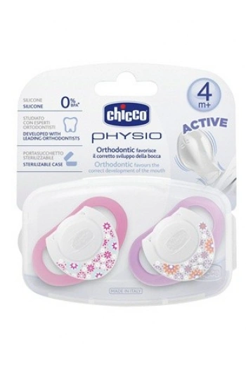 Chicco Emzik Physio Pembe Silikon 4m+ 2li