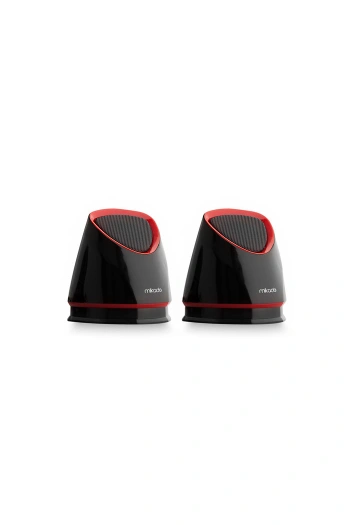 MİKADO MD-158 2.0 SİYAH/KIRMIZI USB SPEAKER