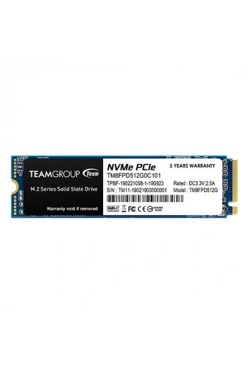 Team MP33 Pro 512GB 2100/1700MB/s NVMe PCIe Gen3x4 M.2 SSD Disk (TM8FPD512G0C101)