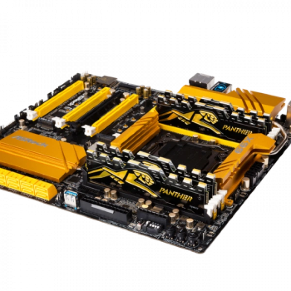 Apacer Panther Black-Gold 16GB (2x8GB) 3200Mhz CL16 DDR4 Gaming Ram (AH4U16G32C28Y7GAA-2)