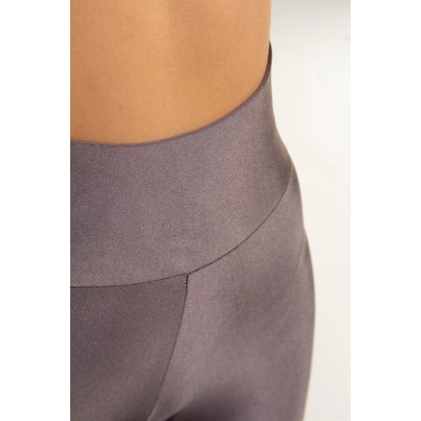 Yüksek Bel Disco Tayt-GRİ