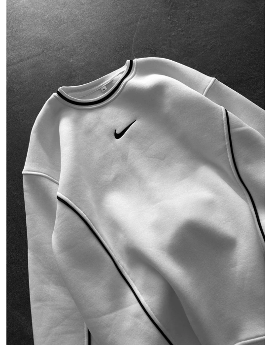 3 İ3 İPLİK PAMUKLU KUMAŞ NK YANDAN BİYELİ SWEAT BEYAZ