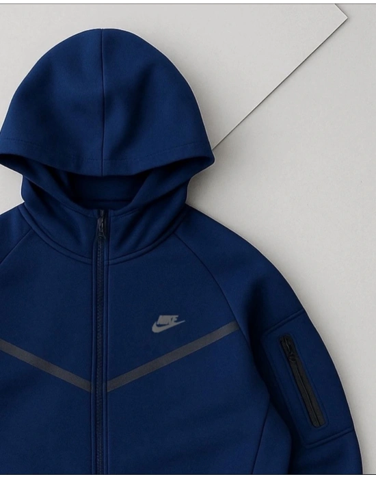 3 İPLİK KUMAŞ TECH HIRKA LACİVERT