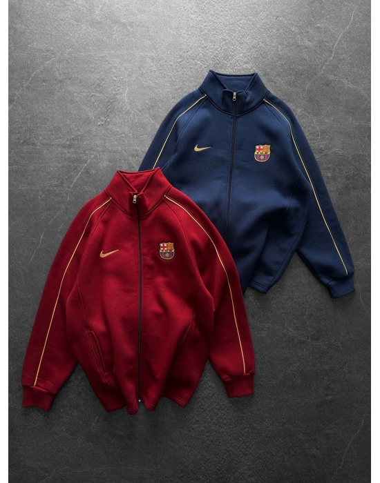 3 İPLİK PAMUKLU KUMAŞ BARÇA HIRKA LACİVERT