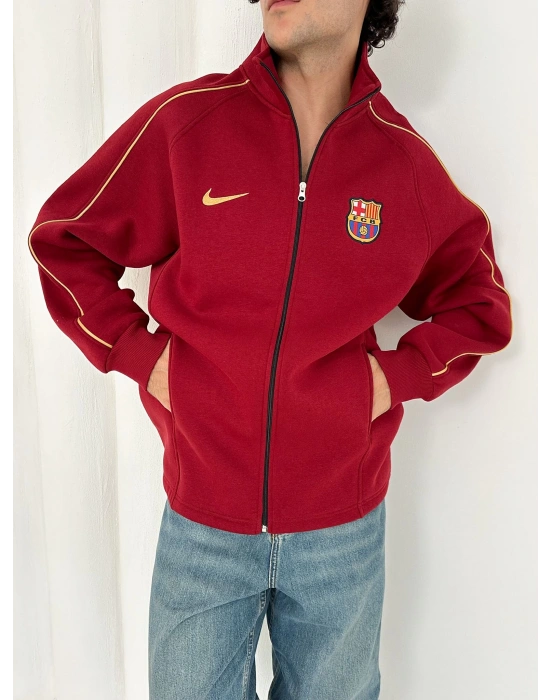 3 İPLİK PAMUKLU KUMAŞ BARÇA HIRKA KIRMIZI