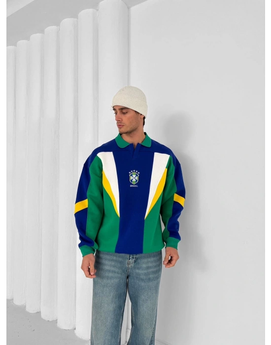 3 İPLİK PAMUKLU KUMAŞ FULL PARÇALI BRASİL SWEAT