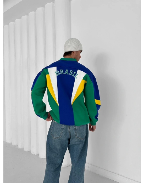 3 İPLİK PAMUKLU KUMAŞ FULL PARÇALI BRASİL SWEAT