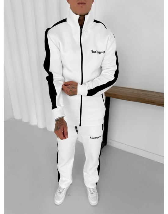 3 İPLİK PAMUKLU KUMAŞ LOS ANGELS EŞOFMAN TAKIMI