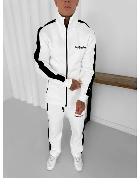 3 İPLİK PAMUKLU KUMAŞ LOS ANGELS EŞOFMAN TAKIMI