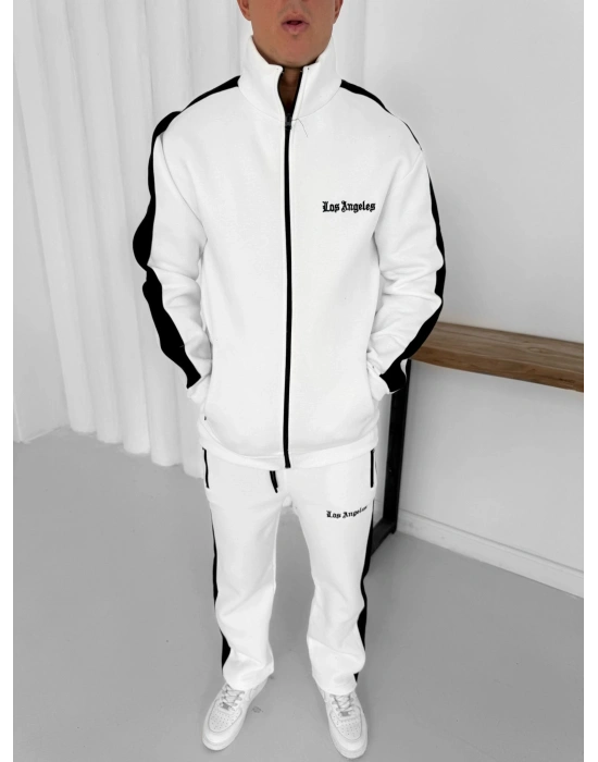 3 İPLİK PAMUKLU KUMAŞ LOS ANGELS EŞOFMAN TAKIMI