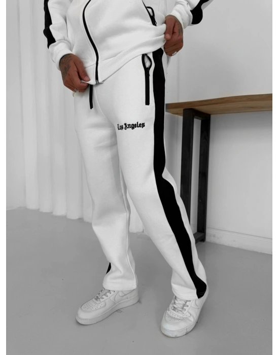 3 İPLİK PAMUKLU KUMAŞ LOS ANGELS EŞOFMAN TAKIMI