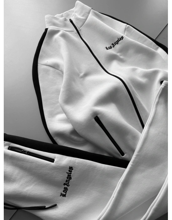 3 İPLİK PAMUKLU KUMAŞ LOS ANGELS EŞOFMAN TAKIMI