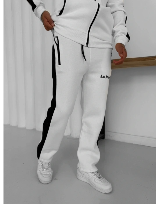 3 İPLİK PAMUKLU KUMAŞ LOS ANGELS EŞOFMAN TAKIMI