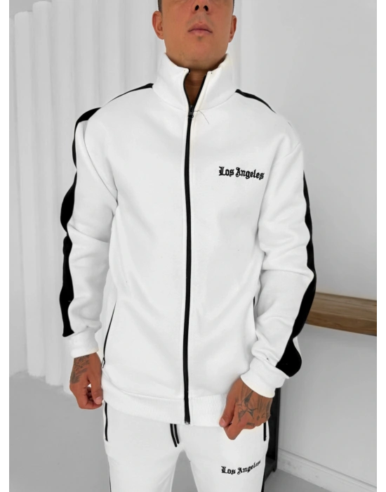 3 İPLİK PAMUKLU KUMAŞ LOS ANGELS EŞOFMAN TAKIMI