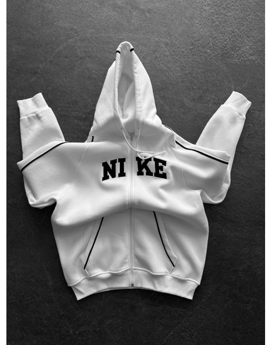 3 İPLİK PAMUKLU KUMAŞ NK HIRKA BEYAZ