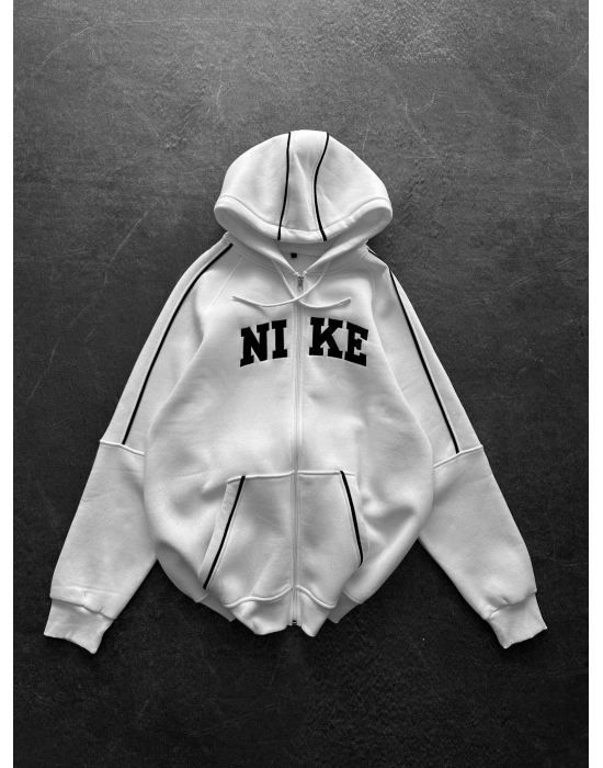 3 İPLİK PAMUKLU KUMAŞ NK HIRKA BEYAZ