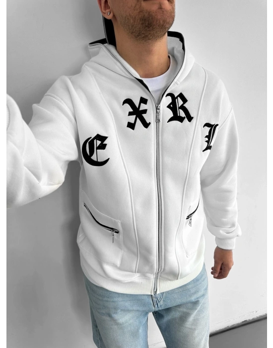 3 İPLİK PAMUKLU KUMAŞ XRL KAPÜŞONLU HIRKA