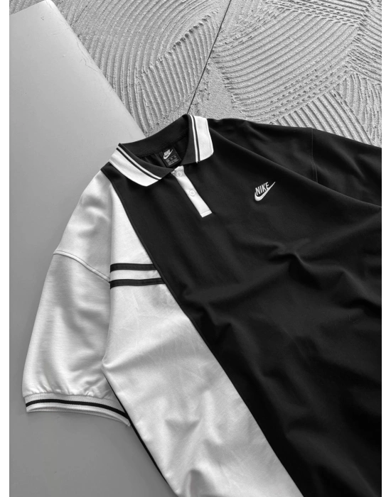 POLO YAKA NK RESMİ NAKIŞLI OVERSİZE TSHİRT