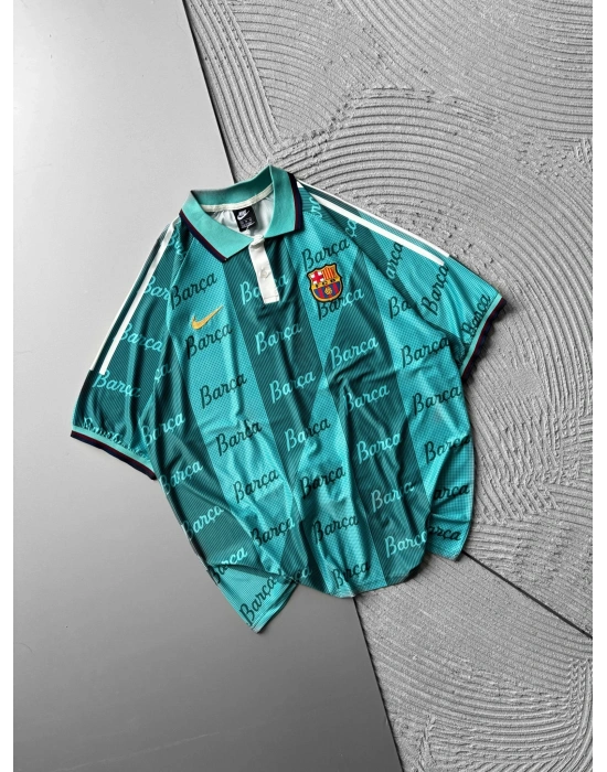 POLO YAKA FORMA KUMAŞ DİJİTAL BASKI OVERSİZE TSHİRT