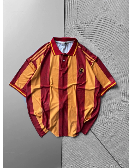 POLO YAKA FORMA KUMAŞ TARAFTAR DİJİTAL BASKI OVERSİZE TSHİRT GS