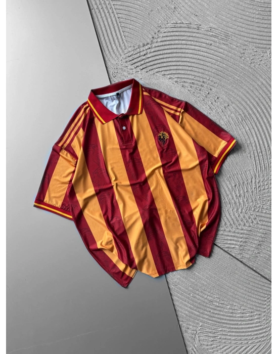 POLO YAKA FORMA KUMAŞ TARAFTAR DİJİTAL BASKI OVERSİZE TSHİRT GS